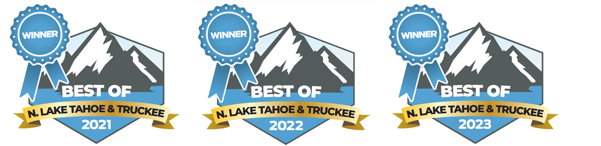 Voted best of North Lake Tahoe 3 times since 2021, Incline Village 2024.