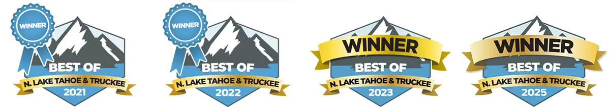 voted best financial advisor in the Truckee, North Lake Tahoe and Incline Village area for 2021, 2022, 2023 and 2025.